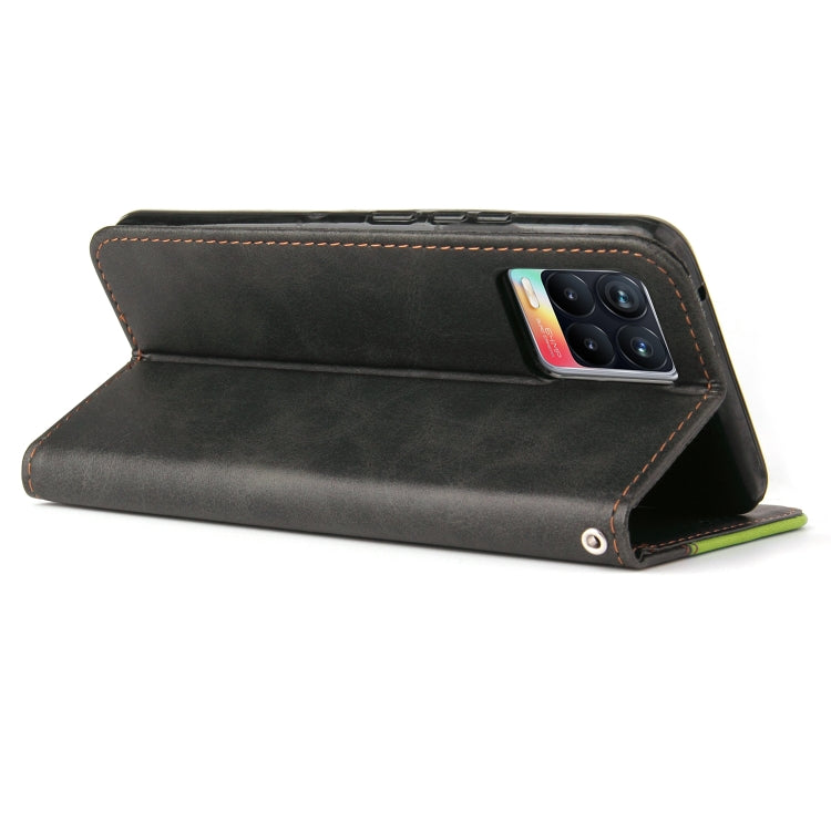 For OPPO Realme 8 / 8 Pro Business Stitching-Color Horizontal Flip PU Leather Case with Holder & Card Slots & Photo Frame & Lanyard