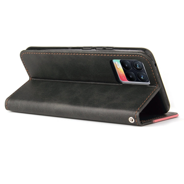 For OPPO Realme 8 / 8 Pro Business Stitching-Color Horizontal Flip PU Leather Case with Holder & Card Slots & Photo Frame & Lanyard