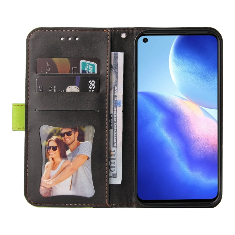 For OPPO Reno5 4G / 5G / Find X3 Lite Business Stitching-Color Horizontal Flip PU Leather Case with Holder & Card Slots & Photo Frame & Lanyard