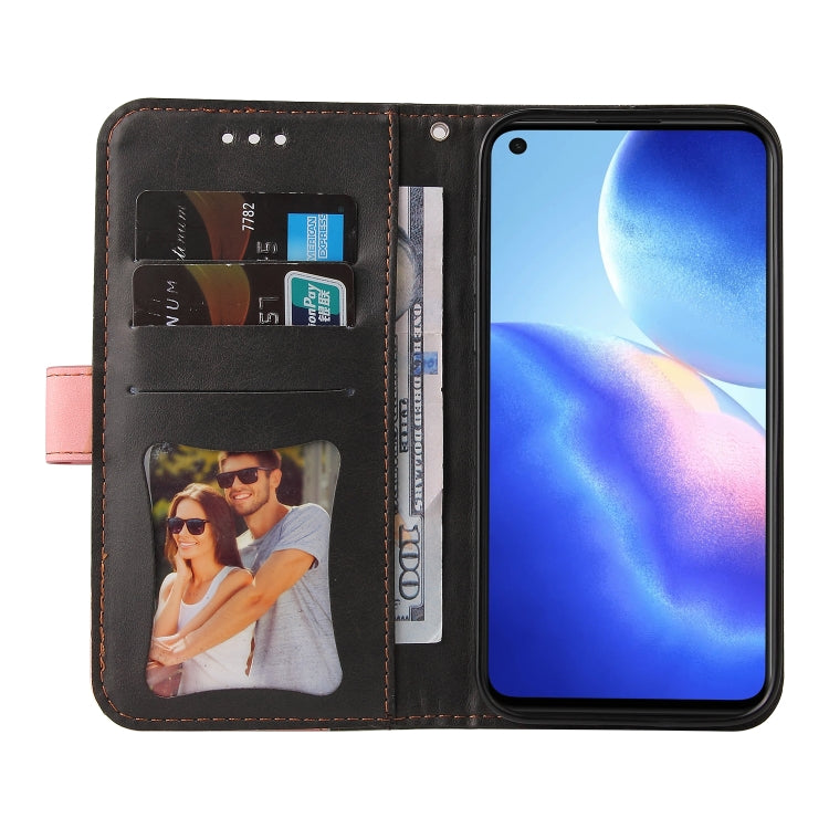 For OPPO Reno5 4G / 5G / Find X3 Lite Business Stitching-Color Horizontal Flip PU Leather Case with Holder & Card Slots & Photo Frame & Lanyard