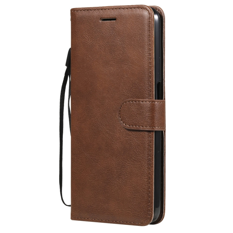 For OPPO Realme V5 5G Solid Color Horizontal Flip Protective Leather Case with Holder & Card Slots & Wallet & Photo Frame & Lanyard