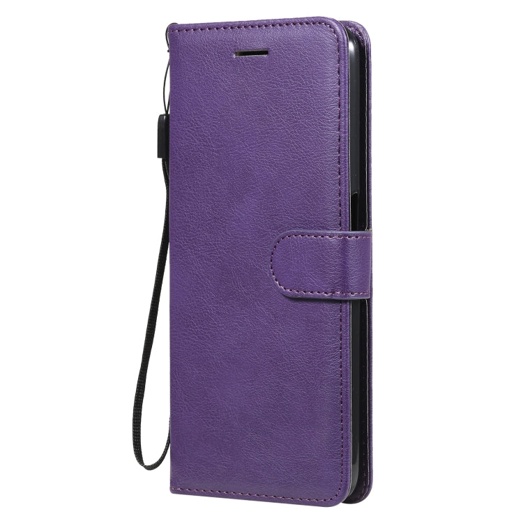 For OPPO Realme V5 5G Solid Color Horizontal Flip Protective Leather Case with Holder & Card Slots & Wallet & Photo Frame & Lanyard