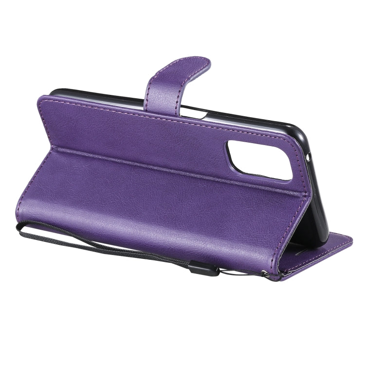 For OPPO Realme V5 5G Solid Color Horizontal Flip Protective Leather Case with Holder & Card Slots & Wallet & Photo Frame & Lanyard