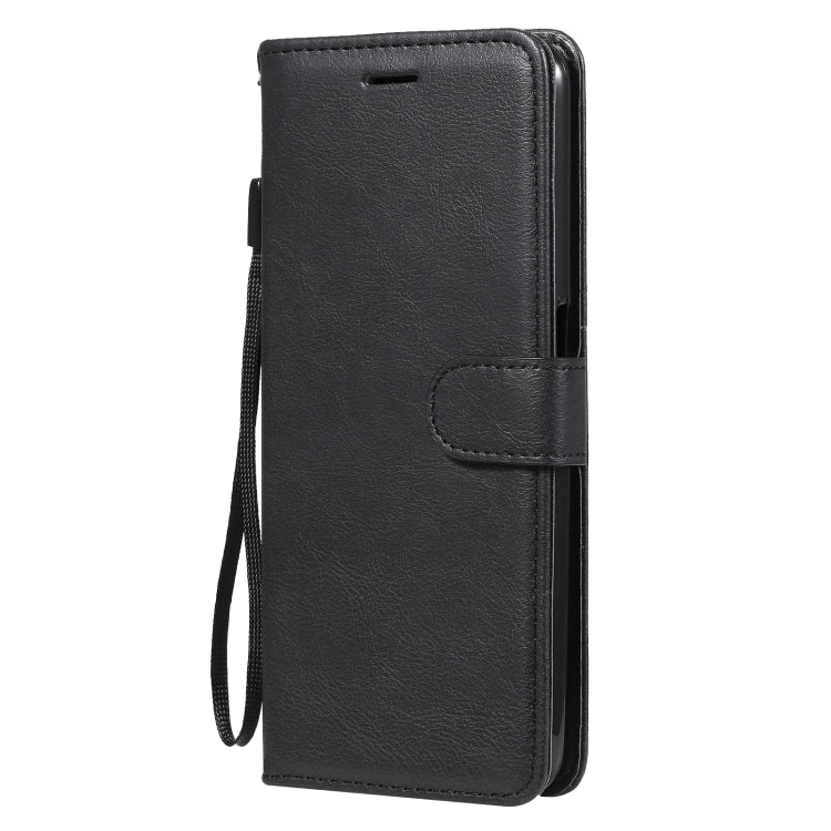 For OPPO Realme V5 5G Solid Color Horizontal Flip Protective Leather Case with Holder & Card Slots & Wallet & Photo Frame & Lanyard