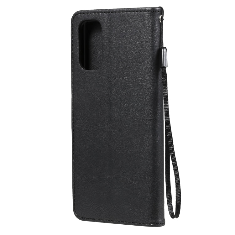 For OPPO Realme V5 5G Solid Color Horizontal Flip Protective Leather Case with Holder & Card Slots & Wallet & Photo Frame & Lanyard