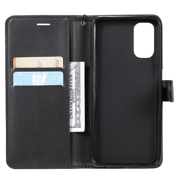 For OPPO Realme V5 5G Solid Color Horizontal Flip Protective Leather Case with Holder & Card Slots & Wallet & Photo Frame & Lanyard