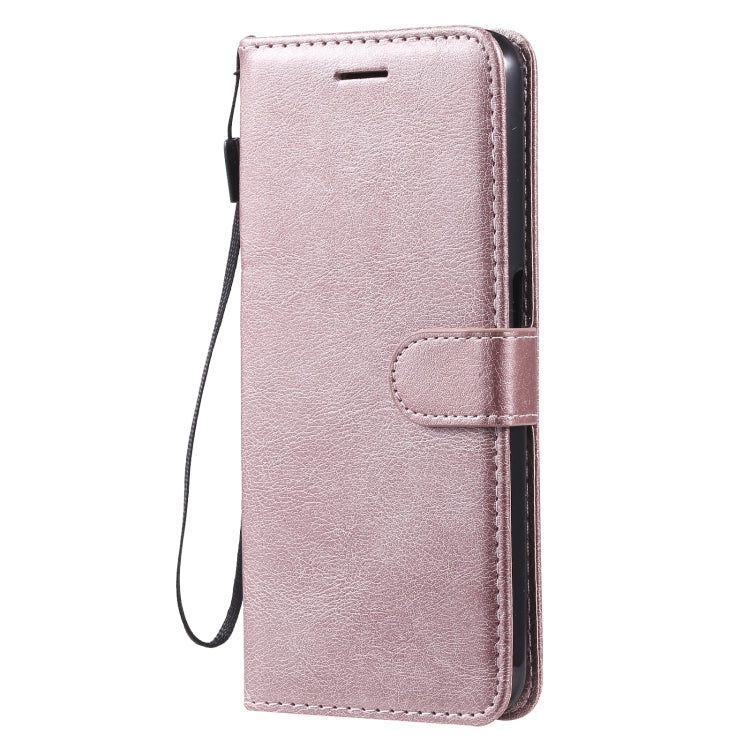For OPPO Realme V5 5G Solid Color Horizontal Flip Protective Leather Case with Holder & Card Slots & Wallet & Photo Frame & Lanyard