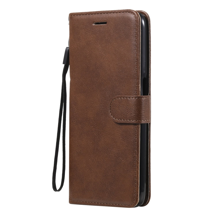 For OPPO Realme V13 5G Solid Color Horizontal Flip Protective Leather Case with Holder & Card Slots & Wallet & Photo Frame & Lanyard