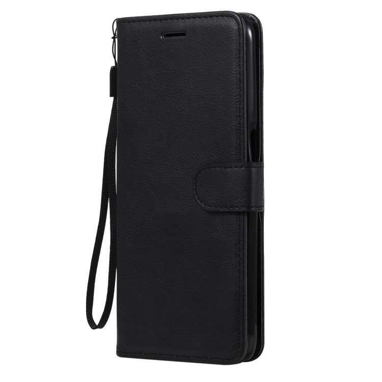 For OPPO Realme V13 5G Solid Color Horizontal Flip Protective Leather Case with Holder & Card Slots & Wallet & Photo Frame & Lanyard