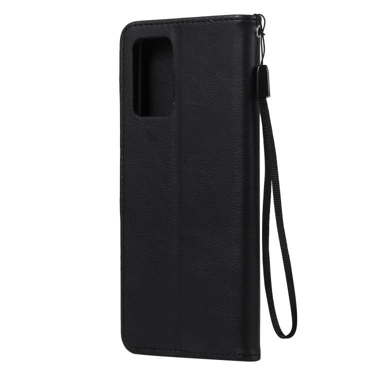 For OPPO Realme V13 5G Solid Color Horizontal Flip Protective Leather Case with Holder & Card Slots & Wallet & Photo Frame & Lanyard