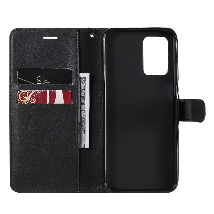 For OPPO Realme V13 5G Solid Color Horizontal Flip Protective Leather Case with Holder & Card Slots & Wallet & Photo Frame & Lanyard