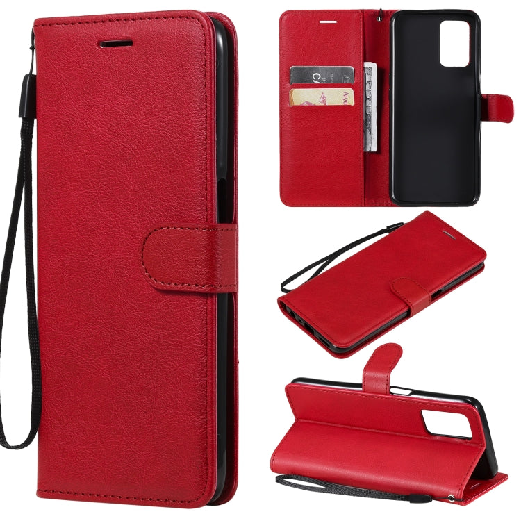 For OPPO Realme V13 5G Solid Color Horizontal Flip Protective Leather Case with Holder & Card Slots & Wallet & Photo Frame & Lanyard