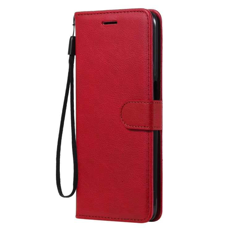 For OPPO Realme V13 5G Solid Color Horizontal Flip Protective Leather Case with Holder & Card Slots & Wallet & Photo Frame & Lanyard