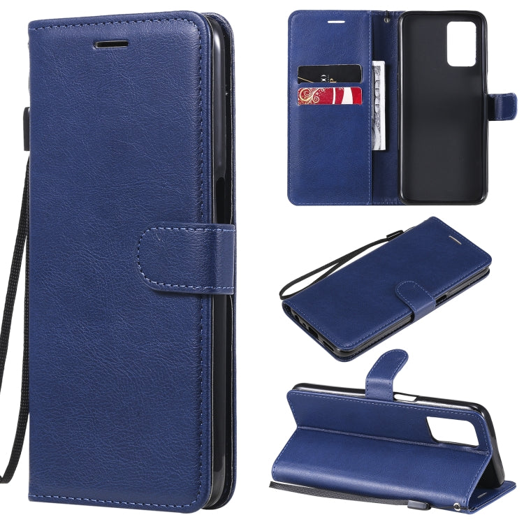 For OPPO Realme V13 5G Solid Color Horizontal Flip Protective Leather Case with Holder & Card Slots & Wallet & Photo Frame & Lanyard