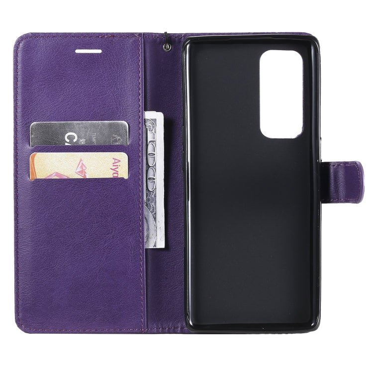 For OPPO Reno5 Pro+ 5G / Find X3 Neo Solid Color Horizontal Flip Protective Leather Case with Holder & Card Slots & Wallet & Photo Frame & Lanyard