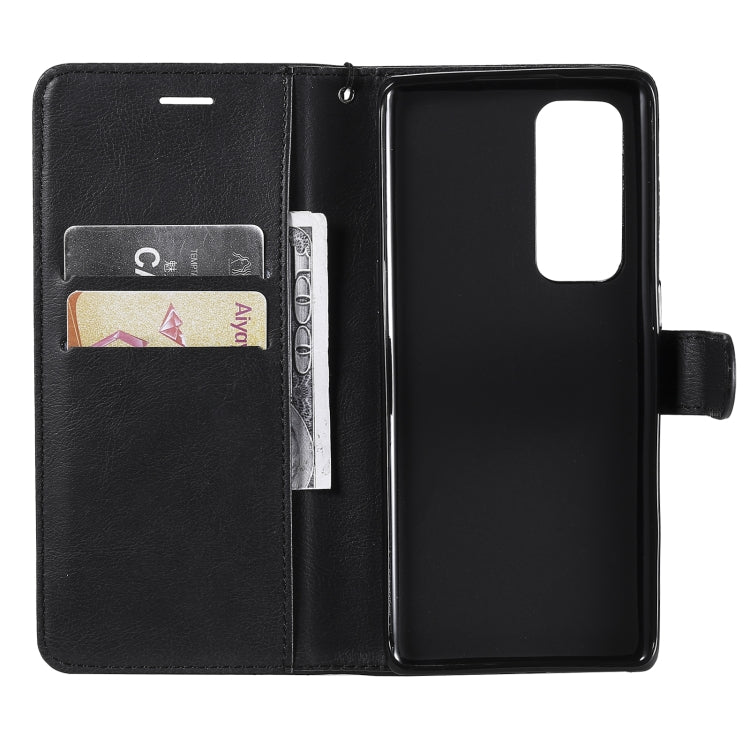 For OPPO Reno5 Pro+ 5G / Find X3 Neo Solid Color Horizontal Flip Protective Leather Case with Holder & Card Slots & Wallet & Photo Frame & Lanyard