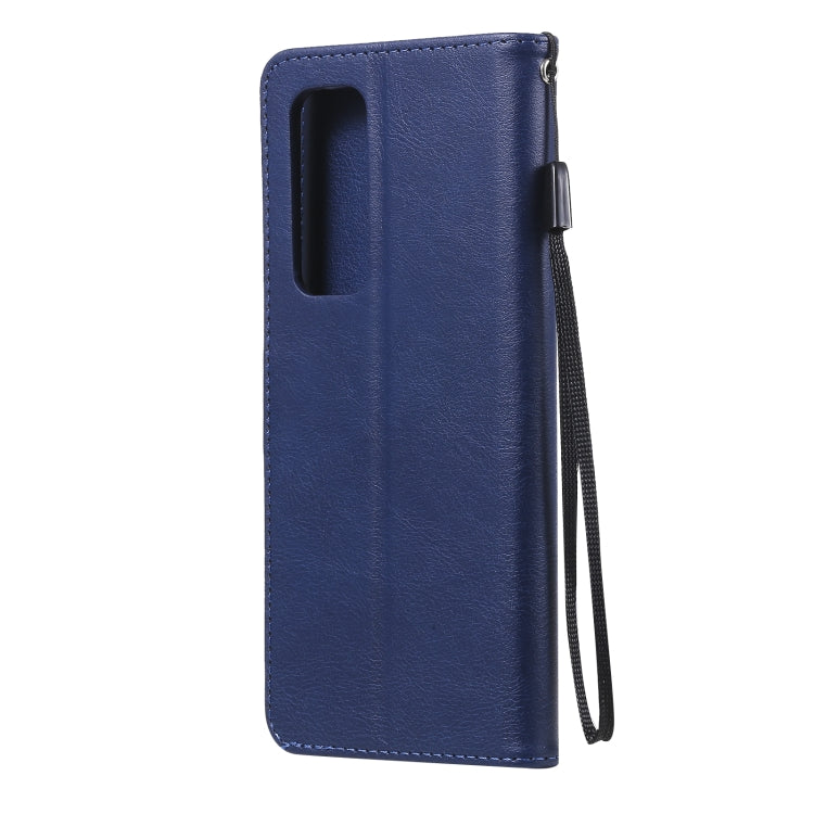 For OPPO Reno5 Pro+ 5G / Find X3 Neo Solid Color Horizontal Flip Protective Leather Case with Holder & Card Slots & Wallet & Photo Frame & Lanyard