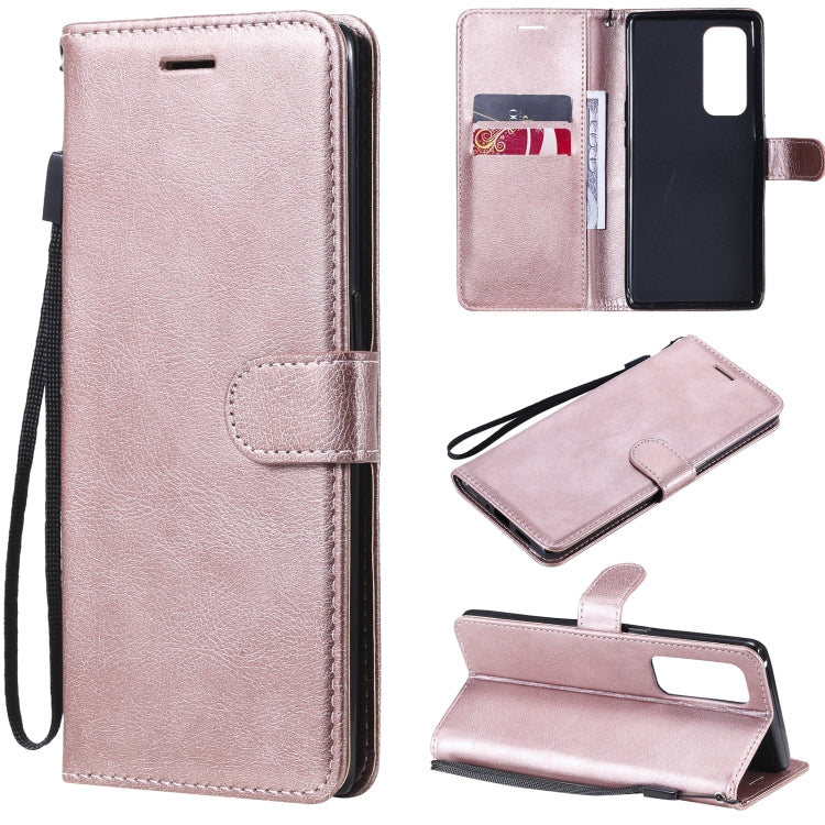 For OPPO Reno5 Pro+ 5G / Find X3 Neo Solid Color Horizontal Flip Protective Leather Case with Holder & Card Slots & Wallet & Photo Frame & Lanyard