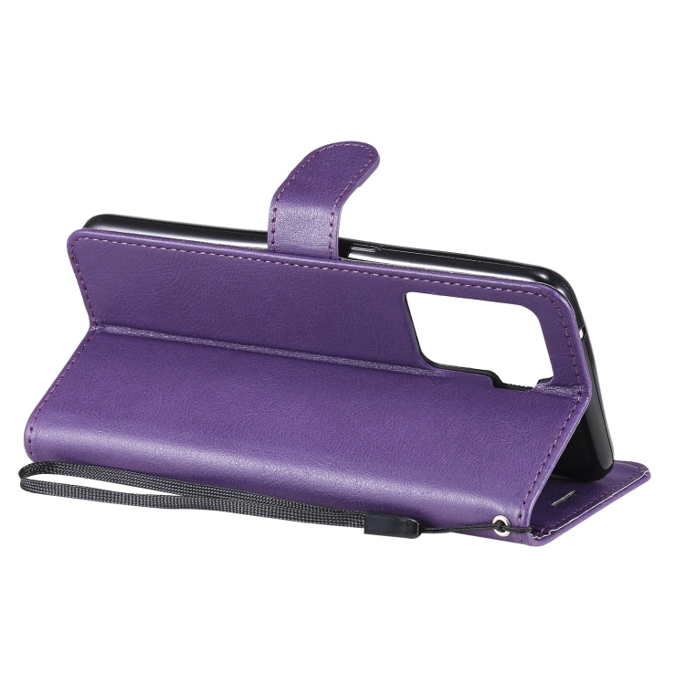 For OPPO A94 4G Solid Color Horizontal Flip Protective Leather Case with Holder & Card Slots & Wallet & Photo Frame & Lanyard