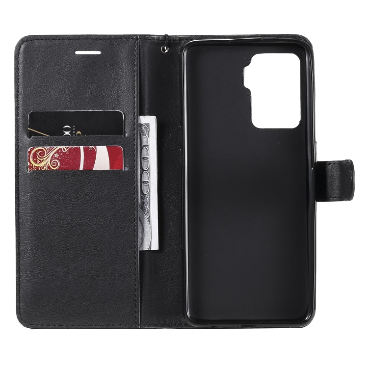 For OPPO A94 4G Solid Color Horizontal Flip Protective Leather Case with Holder & Card Slots & Wallet & Photo Frame & Lanyard