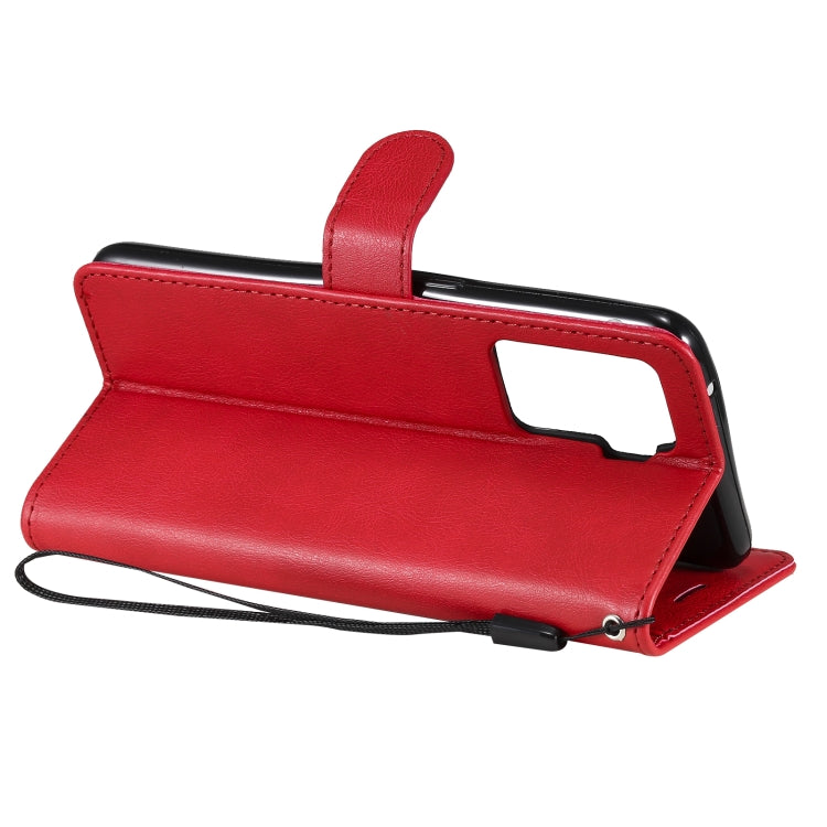 For OPPO A94 4G Solid Color Horizontal Flip Protective Leather Case with Holder & Card Slots & Wallet & Photo Frame & Lanyard