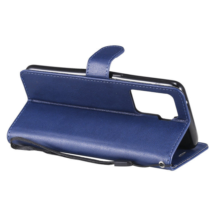 For OPPO A94 4G Solid Color Horizontal Flip Protective Leather Case with Holder & Card Slots & Wallet & Photo Frame & Lanyard