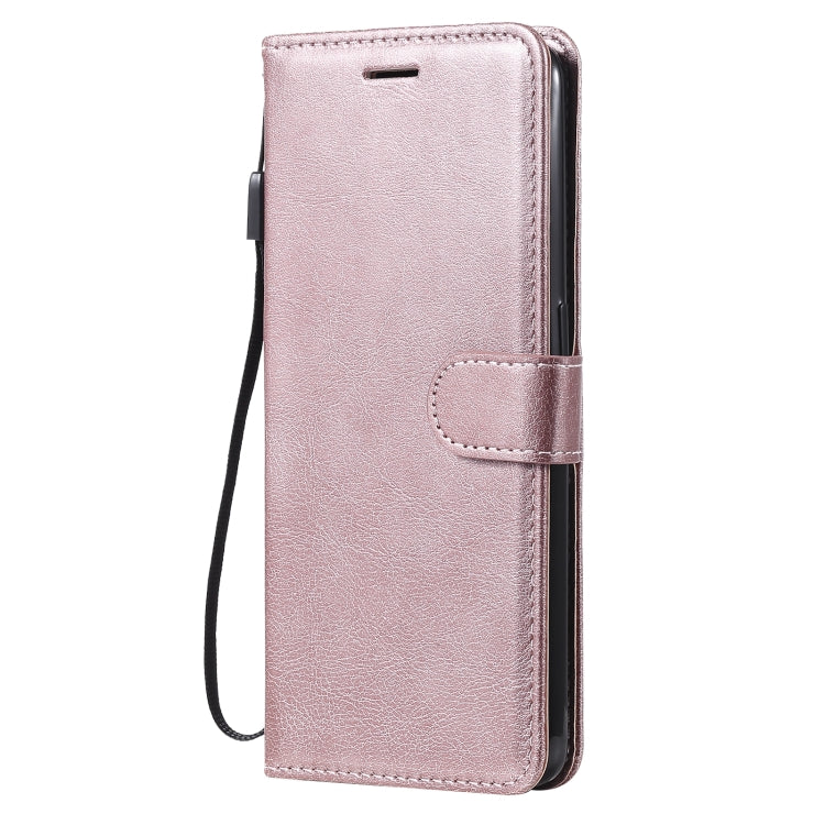For OPPO A94 4G Solid Color Horizontal Flip Protective Leather Case with Holder & Card Slots & Wallet & Photo Frame & Lanyard