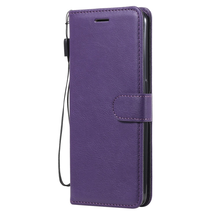 For OPPO Reno5 F Solid Color Horizontal Flip Protective Leather Case with Holder & Card Slots & Wallet & Photo Frame & Lanyard