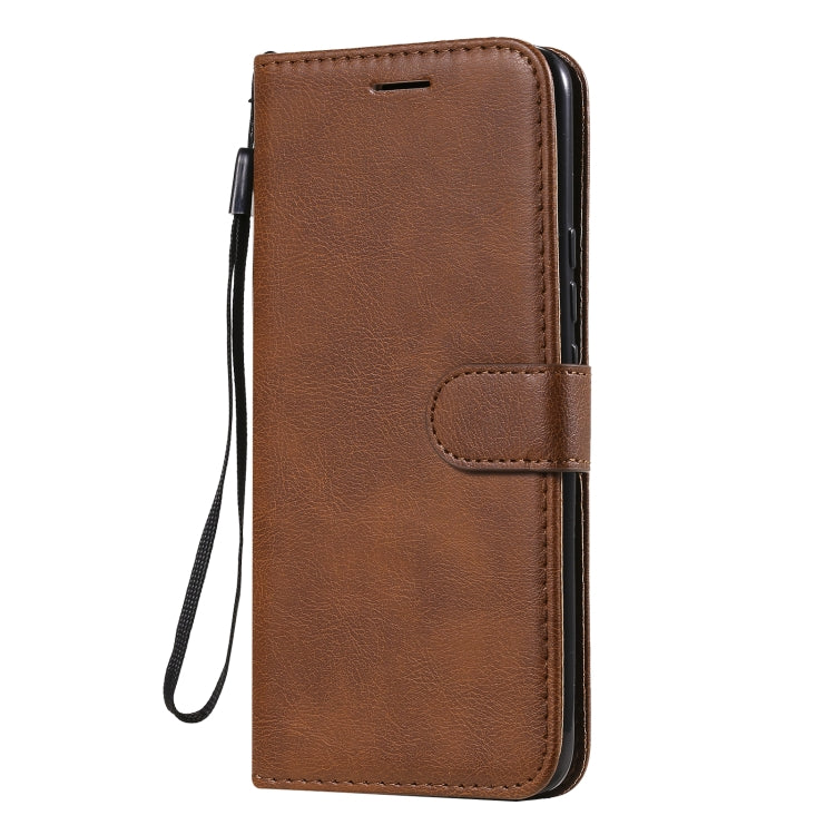 For OPPO Realme 8 Solid Color Horizontal Flip Protective Leather Case with Holder & Card Slots & Wallet & Photo Frame & Lanyard