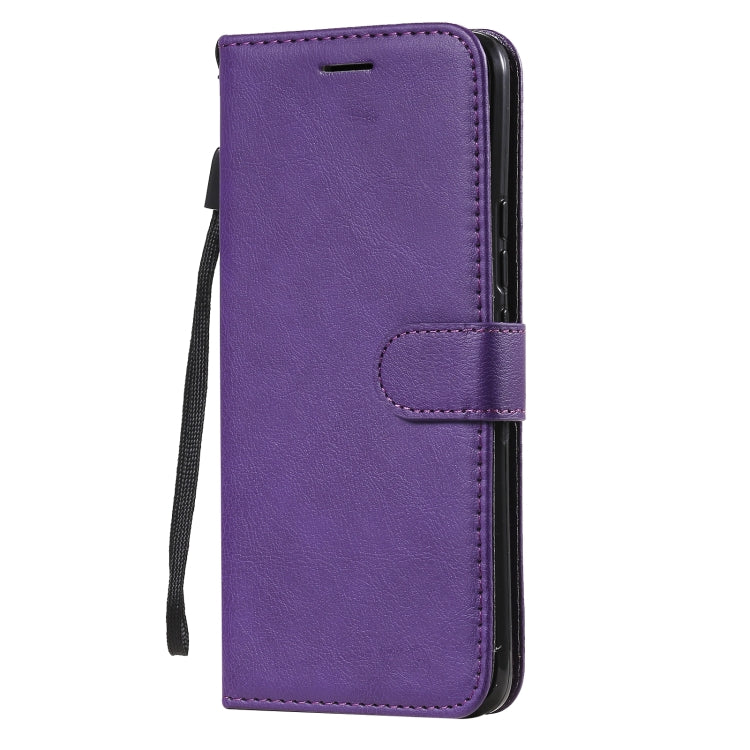 For OPPO Realme 8 Solid Color Horizontal Flip Protective Leather Case with Holder & Card Slots & Wallet & Photo Frame & Lanyard