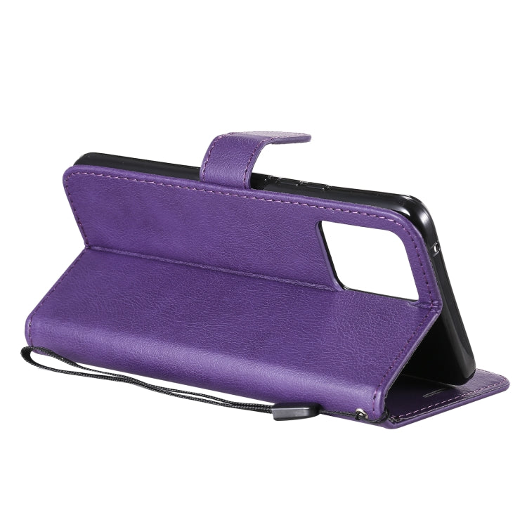 For OPPO Realme 8 Solid Color Horizontal Flip Protective Leather Case with Holder & Card Slots & Wallet & Photo Frame & Lanyard