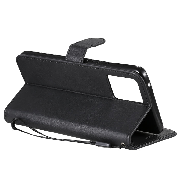 For OPPO Realme 8 Solid Color Horizontal Flip Protective Leather Case with Holder & Card Slots & Wallet & Photo Frame & Lanyard