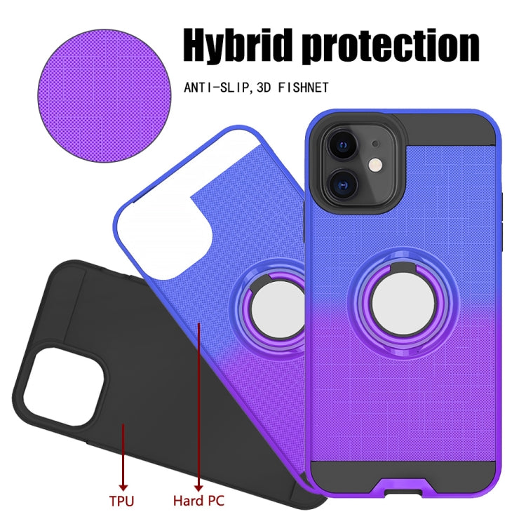 For iPhone 11 2 In 1 PC + TPU Protective Case with 360 Degrees Rotate Ring Holder