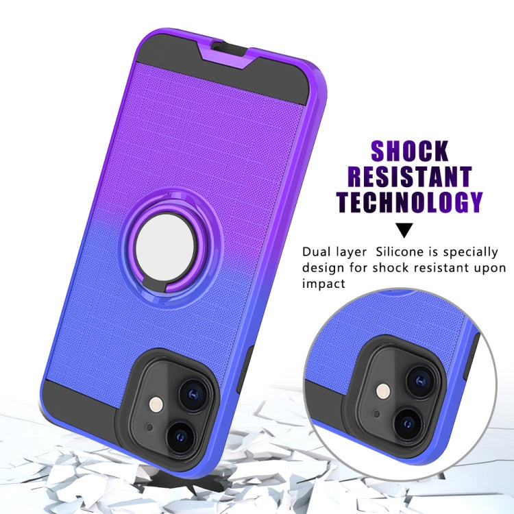 For iPhone 11 2 In 1 PC + TPU Protective Case with 360 Degrees Rotate Ring Holder