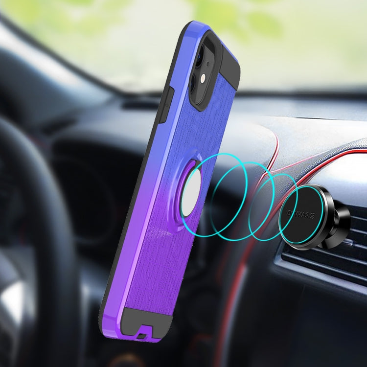 For iPhone 11 2 In 1 PC + TPU Protective Case with 360 Degrees Rotate Ring Holder