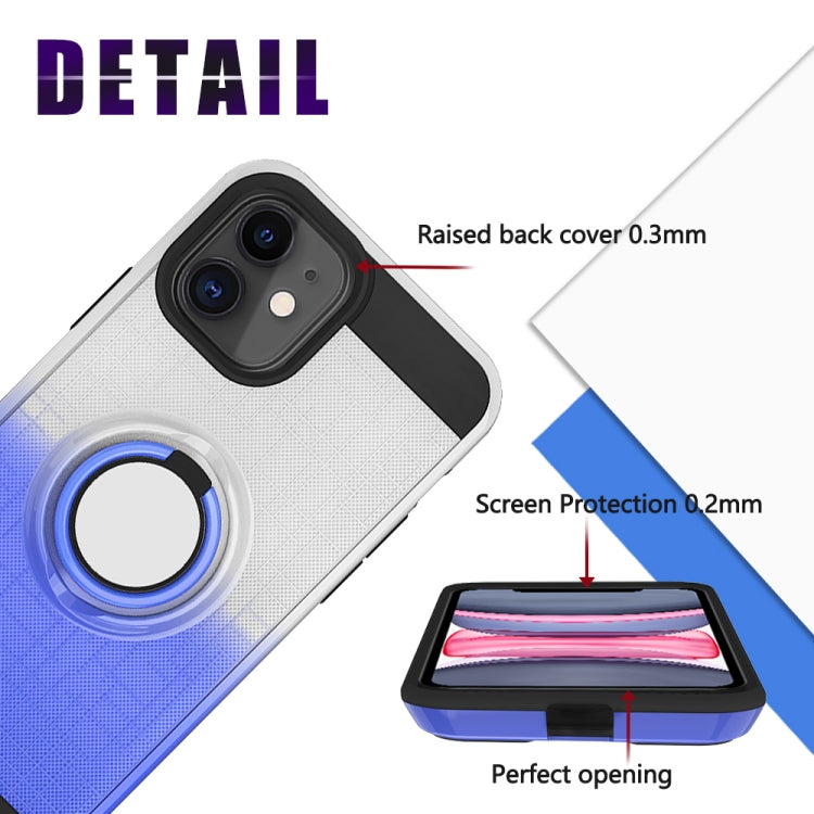 For iPhone 11 2 In 1 PC + TPU Protective Case with 360 Degrees Rotate Ring Holder