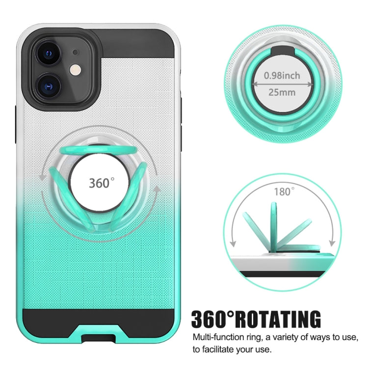 For iPhone 11 2 In 1 PC + TPU Protective Case with 360 Degrees Rotate Ring Holder