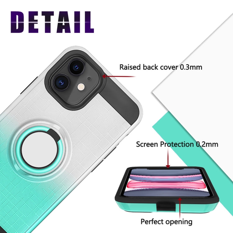 For iPhone 11 2 In 1 PC + TPU Protective Case with 360 Degrees Rotate Ring Holder