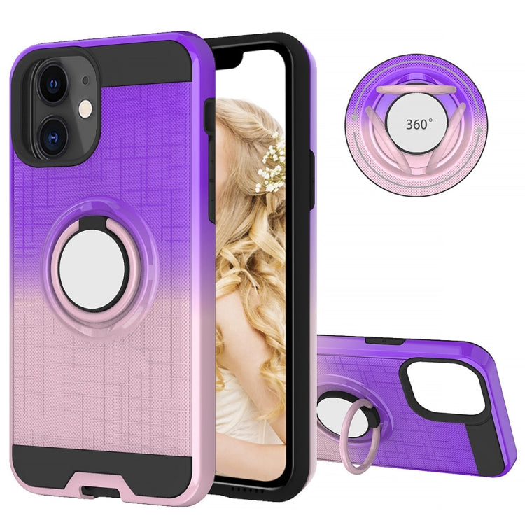 For iPhone 11 2 In 1 PC + TPU Protective Case with 360 Degrees Rotate Ring Holder