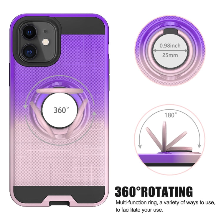 For iPhone 11 2 In 1 PC + TPU Protective Case with 360 Degrees Rotate Ring Holder