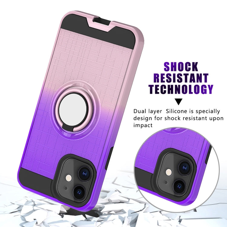 For iPhone 11 2 In 1 PC + TPU Protective Case with 360 Degrees Rotate Ring Holder
