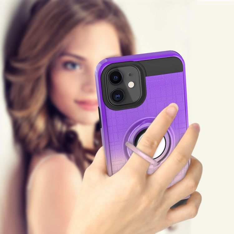 For iPhone 11 2 In 1 PC + TPU Protective Case with 360 Degrees Rotate Ring Holder