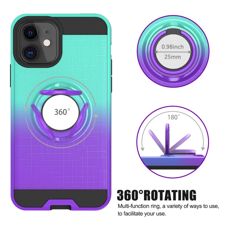 For iPhone 11 2 In 1 PC + TPU Protective Case with 360 Degrees Rotate Ring Holder