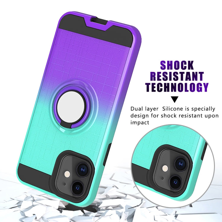 For iPhone 11 2 In 1 PC + TPU Protective Case with 360 Degrees Rotate Ring Holder