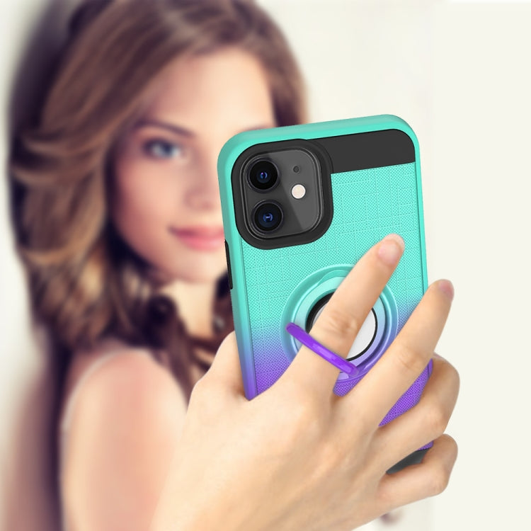 For iPhone 11 2 In 1 PC + TPU Protective Case with 360 Degrees Rotate Ring Holder