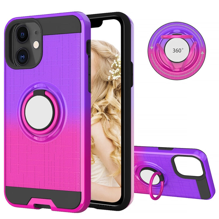 For iPhone 11 2 In 1 PC + TPU Protective Case with 360 Degrees Rotate Ring Holder