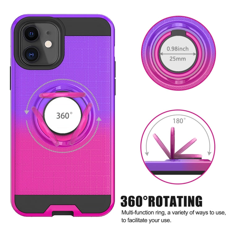 For iPhone 11 2 In 1 PC + TPU Protective Case with 360 Degrees Rotate Ring Holder