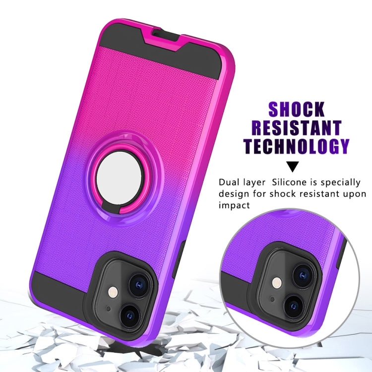 For iPhone 11 2 In 1 PC + TPU Protective Case with 360 Degrees Rotate Ring Holder