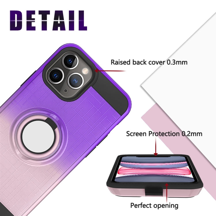 For iPhone 11 Pro 2 In 1 PC + TPU Protective Case with 360 Degrees Rotate Ring Holder
