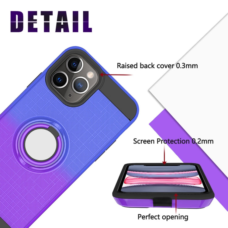 For iPhone 11 Pro Max 2 In 1 PC + TPU Protective Case with 360 Degrees Rotate Ring Holder